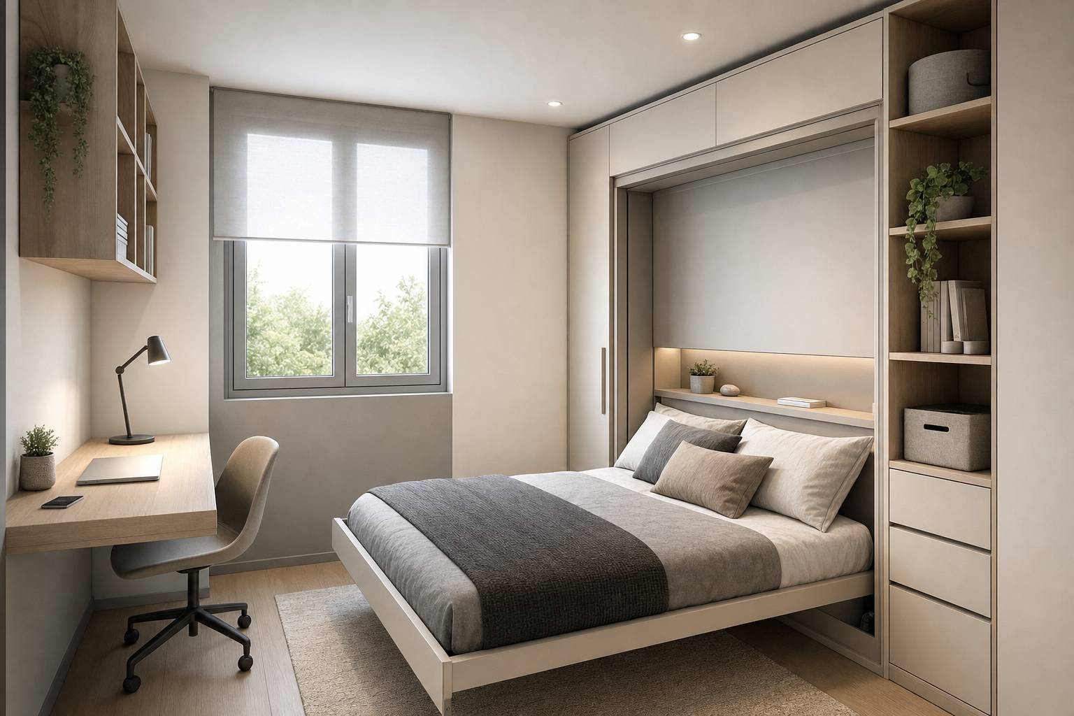 Cama abatible vertical u horizontal: cuál elegir según el tamaño y la distribución de la habitación Cama abatible vertical u horizontal: cuál elegir según el tamaño y la distribución de la habitación